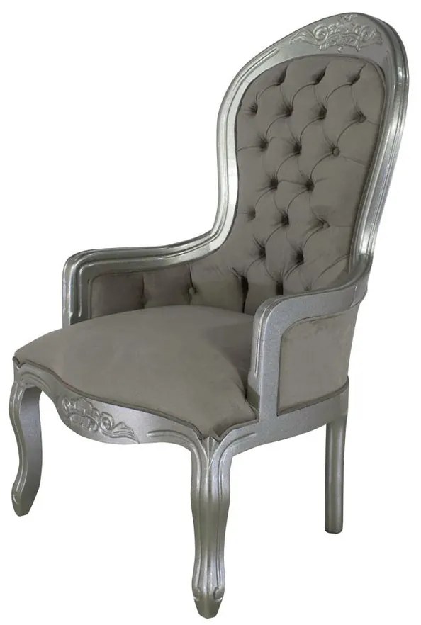 Poltrona Vitoriana Entalhada - Wood Prime 1016363 Liso
