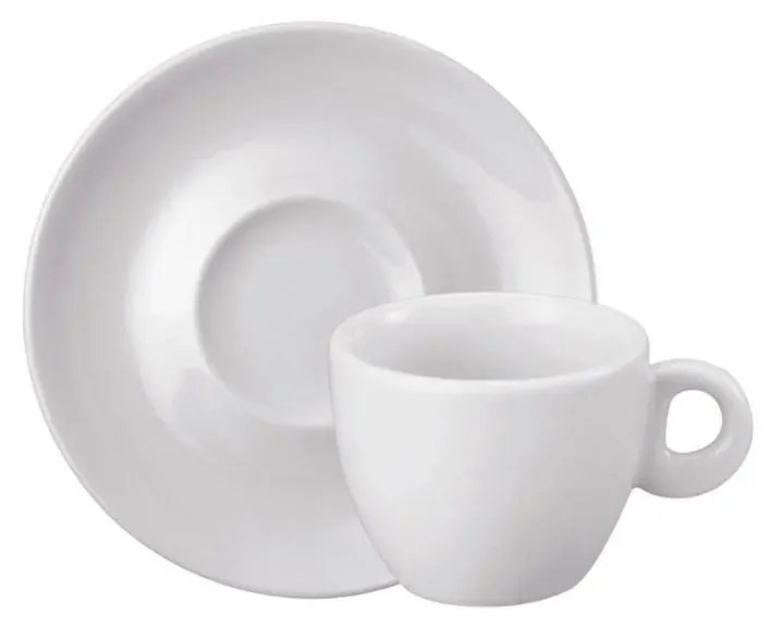 Xicara Café Com Pires 80Ml Porcelana Schmidt - Mod. Sofia 106