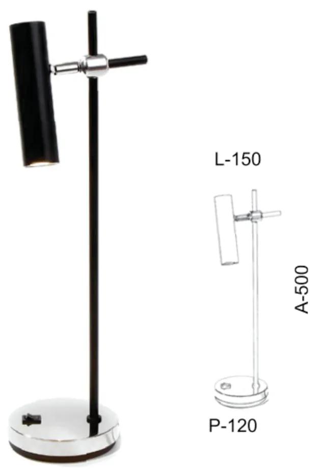 Abajur Vertical Haste Tubinho Articulado 12X15X50Cm Metal 01Xmr11 | Ol... (GRAFITE)