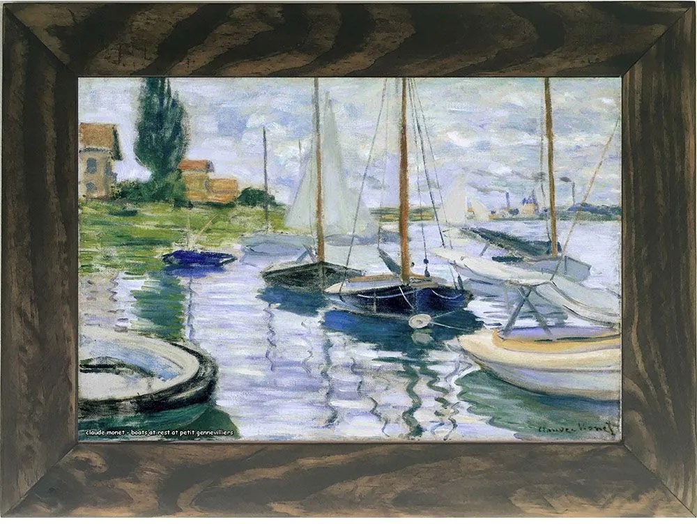 Quadro Decorativo A4 Boats at Rest at Petit Gennevilliers - Claude Monet Cosi Dimora
