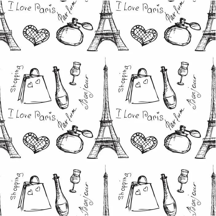 Papel De Parede Adesivo I Love Paris (0,58m x 2,50m)