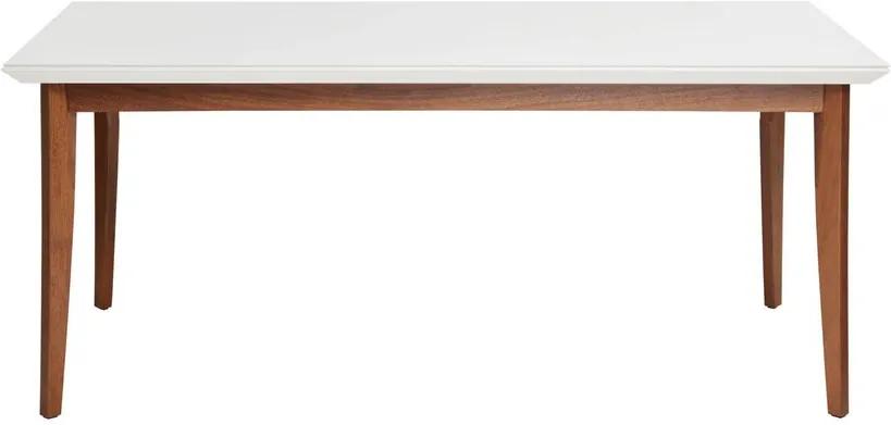 Mesa de Jantar Sonata com Vidro Branco Gloss 1.80 - Wood Prime PV 32621