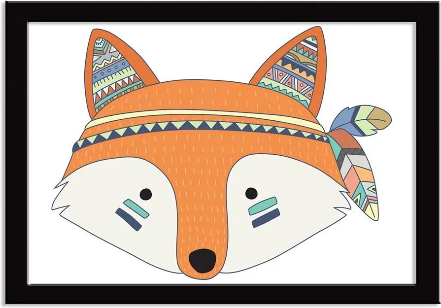 Quadro Decorativo Indian Fox Raposinha