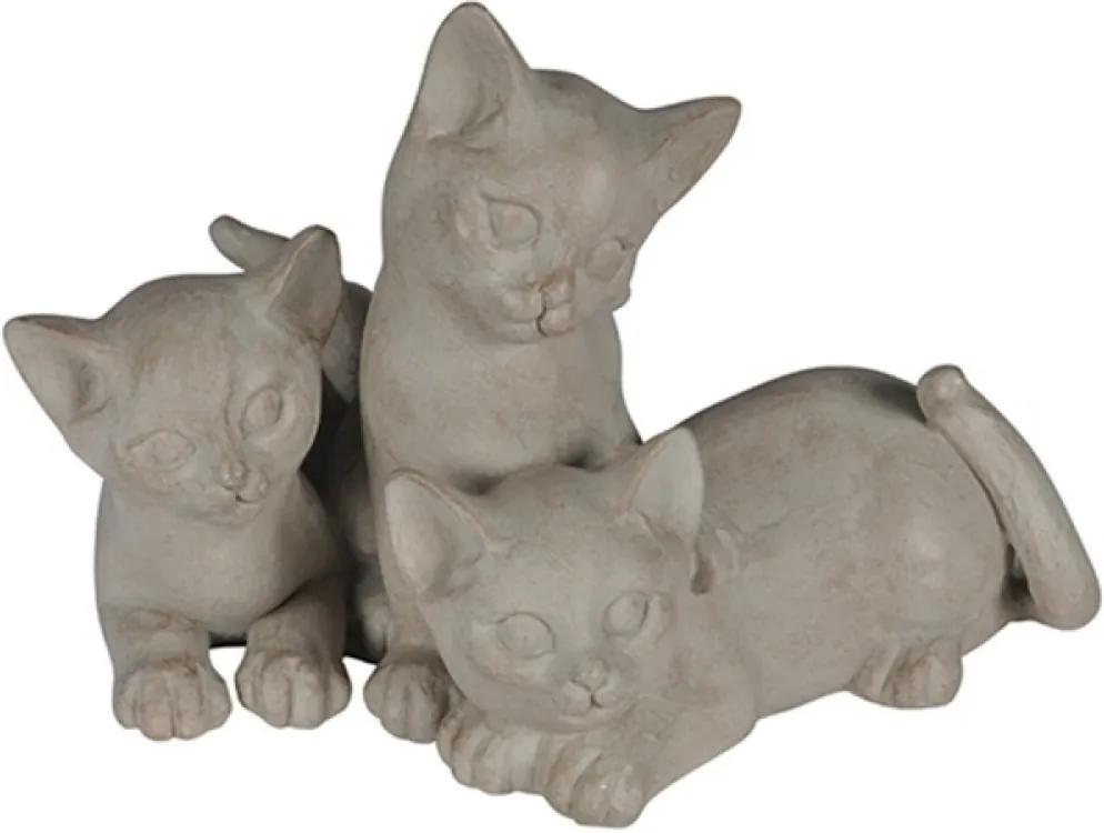 escultura gato MIMOSO resina 23cm Ilunato QC0301
