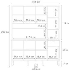 Cozinha Compacta 8 Portas 161cm Soul Z06 Freijó/Vanilla - Mpozenato