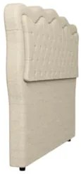 Cabeceira Casal Cama Box 140cm Oregon Z04 Linho Bege - Mpozenato
