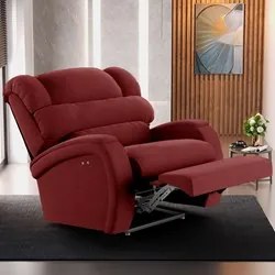 Poltrona do Papai Reclinável Kalie Power Touch Massagem FH9 Veludo Ver