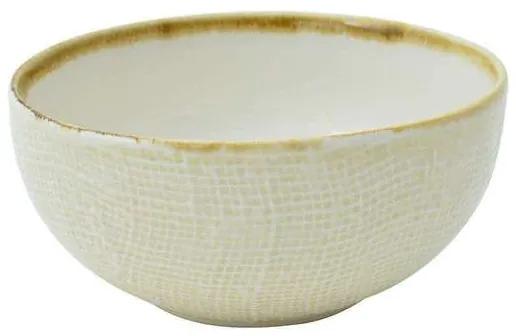 Bowl Tissu em Ceramica D14xa7cm 500ml Cor Off Whit