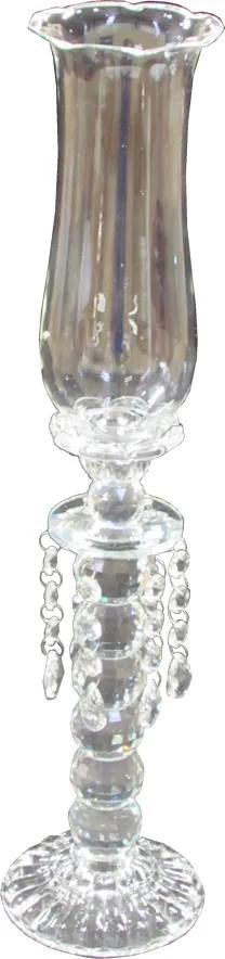 Castiçal Clássico em Cristal 50 cm x 12 cm
