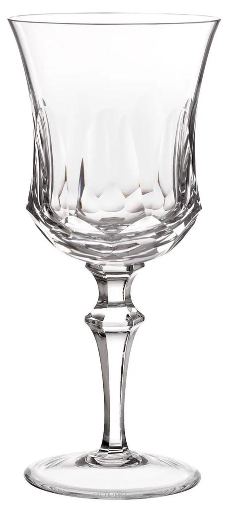 Taça de Cristal Flauta Lapidado P/ Vinho Tinto Transparente
