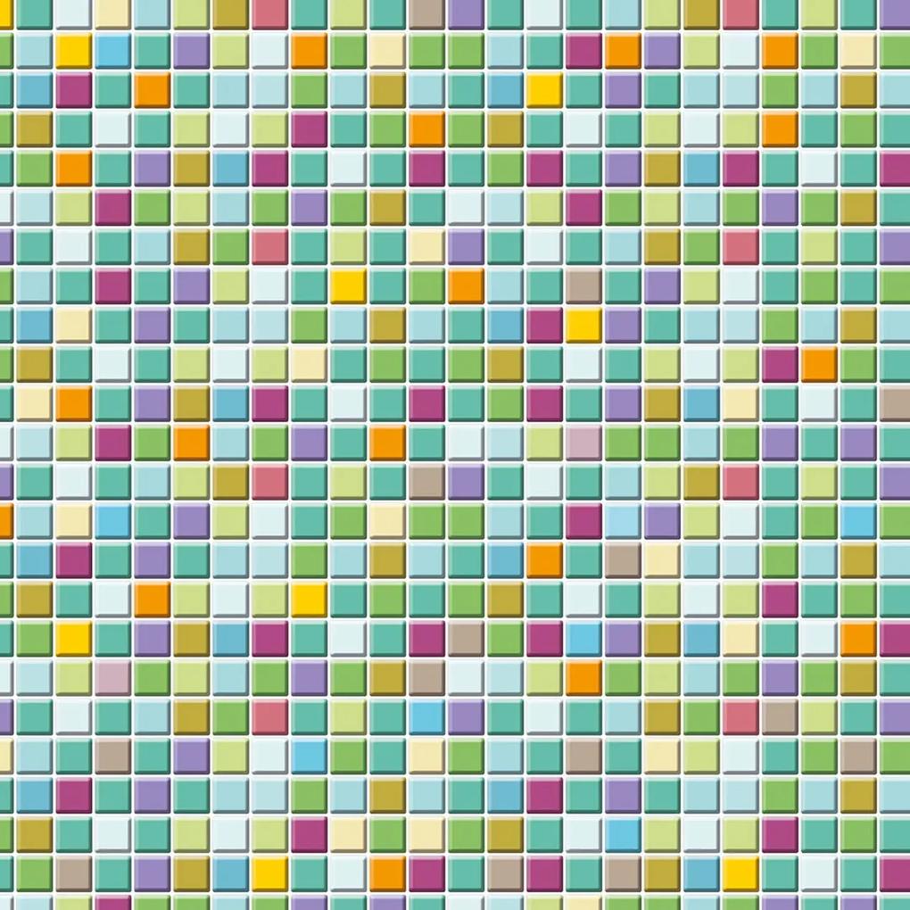 Papel de Parede pastilha Multicolor 0.52m x 3.00m