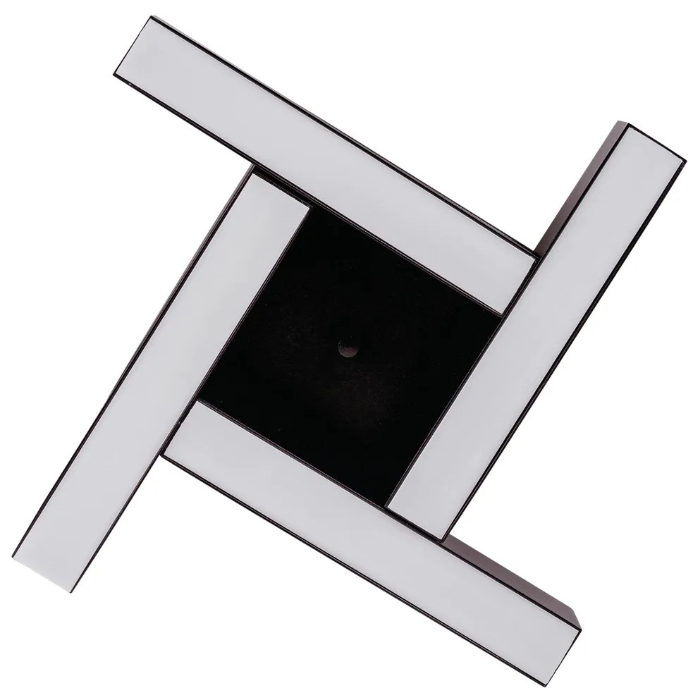 Plafon Dora 29,5X29,5Cm Led 16,4W Bivolt | Usina 19265/29 (AV-M - Avelã Metálico, 3000k)