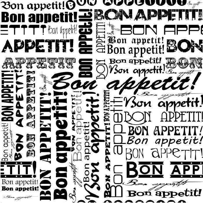 Papel De Parede Adesivo Bon Appetit (2,50m x 0,58m)