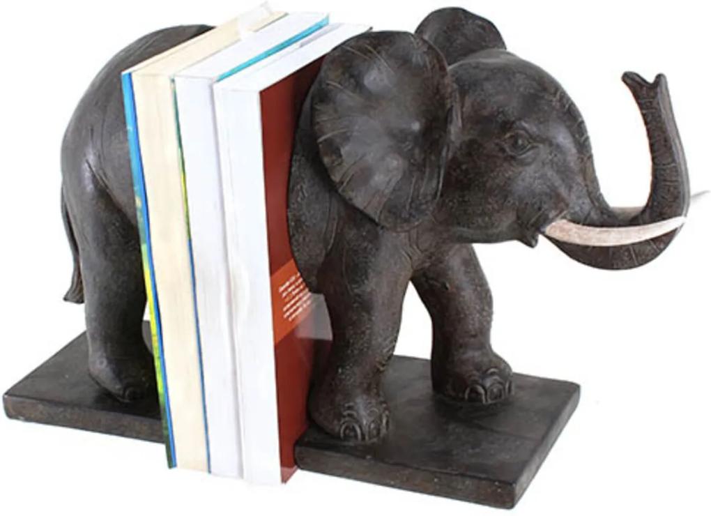 Jogo Porta Livros Elefante 31x23cm Udecor