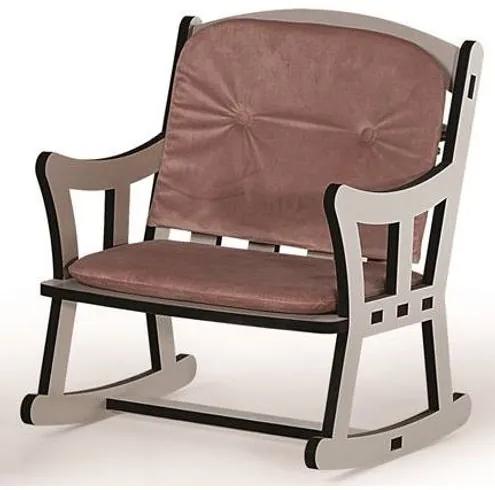 Cadeira Pet Balanço Light Off White Com Almofadas Rosé 52cm - 62303 Sun House
