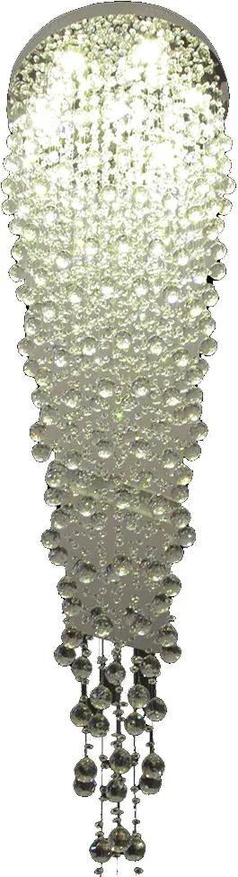 Lustre Clássico em Cristal 300 x 80 cm