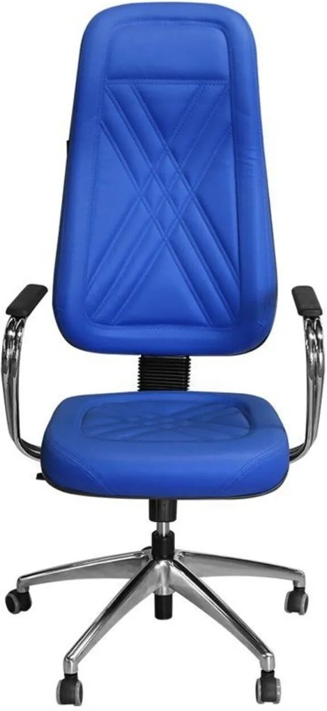 Cadeira Pethiflex Pp-01Gcbc Giratória Couro Azul