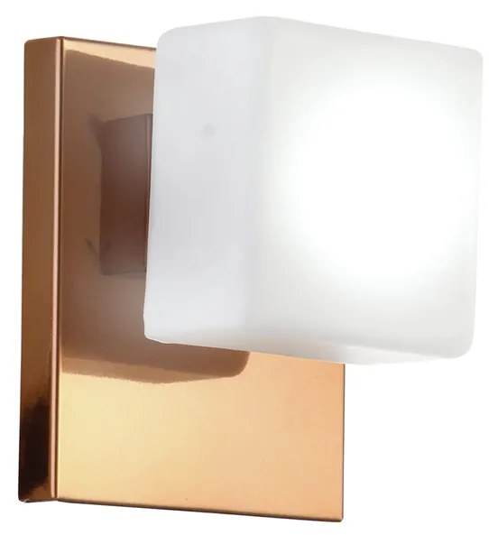 Arandela Cubo Flat Led Integrado 5,5W 2700K 12X9X12Cm Metal E Vidro |... (BRANCO, 220V)