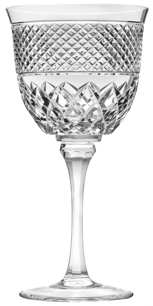 Taça de Cristal Lapidado p/ Água 25 - Transparente - 78  Incolor - 78