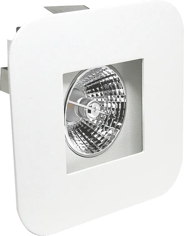 Plafon Embutir Aluminio Branco 13,5cm