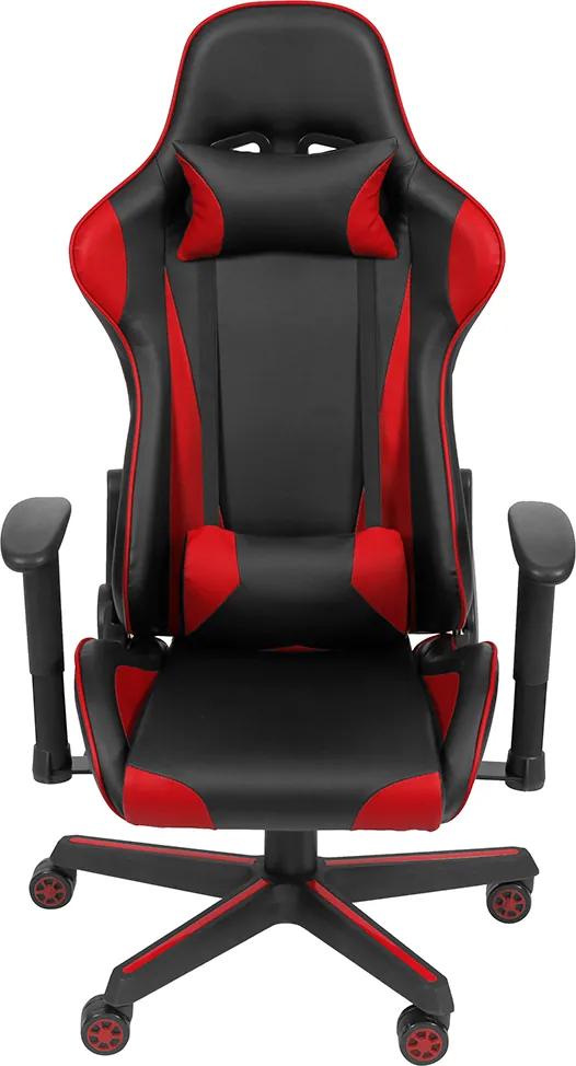 Cadeira de Escritório F16 - Preta com Vermelho