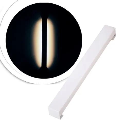 Arandela Slim Branco c/ LED Branco | Temp: 6000K Branco Frio |Tam: 60x3,5cm | Mod: Fit