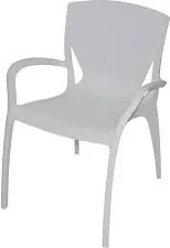 Cadeira Tramontina Clarice Branca com Braços em Polipropileno e Fibra de Vidro Tramontina 92040010