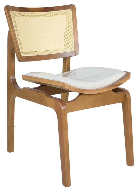 Cadeira de Jantar Blad Champagne - Wood Prime VM 38081