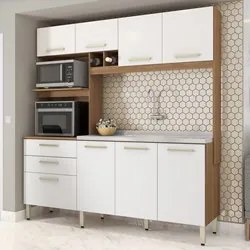 Kit Cozinha Compacta Para Pia Com 8 Portas 6 Gavetas Hera D02 Amendola