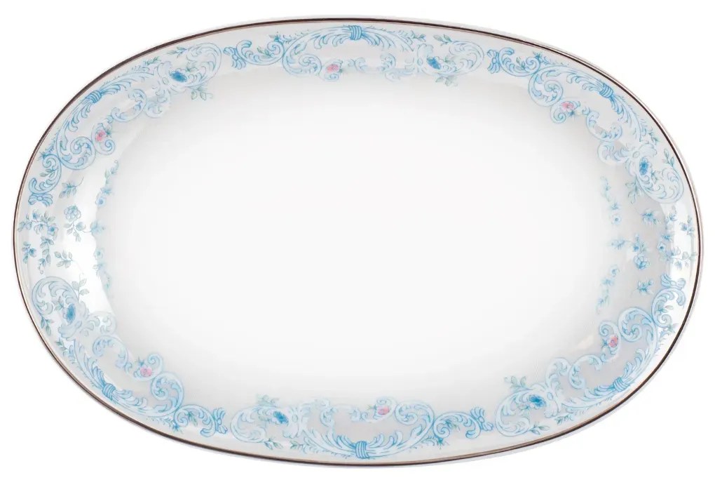 Travessa Rasa 28Cm Porcelana Schmidt - Dec. Sensile Blue 2424