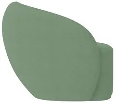 Poltrona para Sala de Estar Orgânica Kit com 2 Garbin K04 Bouclê Verde