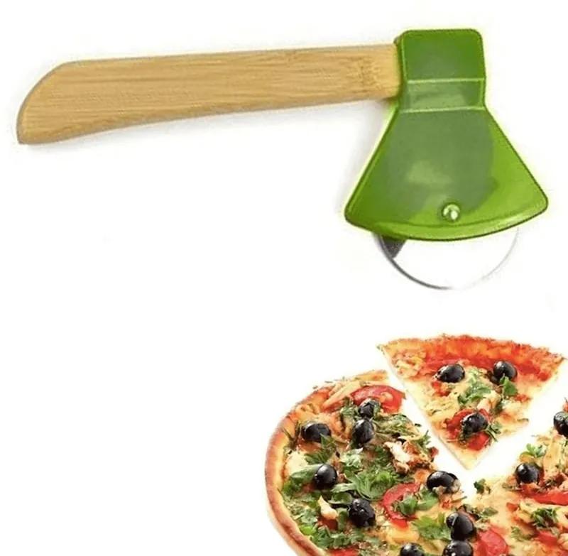 Cortador de Pizza Lenhador Machado Verde