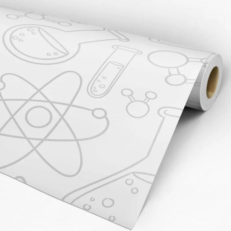 Papel de parede adesivo casual química