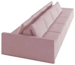 Sofá Ilha Modular com Puff para Sala Living 392cm Georgia Z08 Veludo R