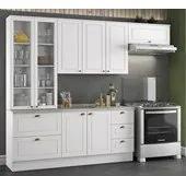 Cozinha Completa Modulada 05 Peças 100% MDF Americana Branco HP Henn