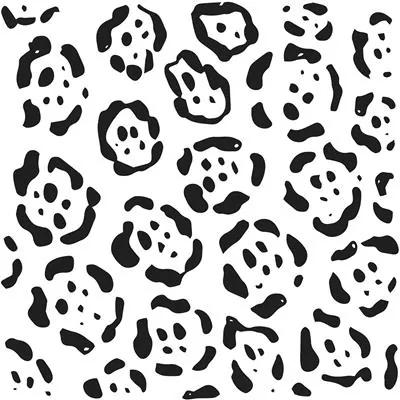 Papel De Parede Adesivo Animal Print Leopardo Branco E Preto 5196722833