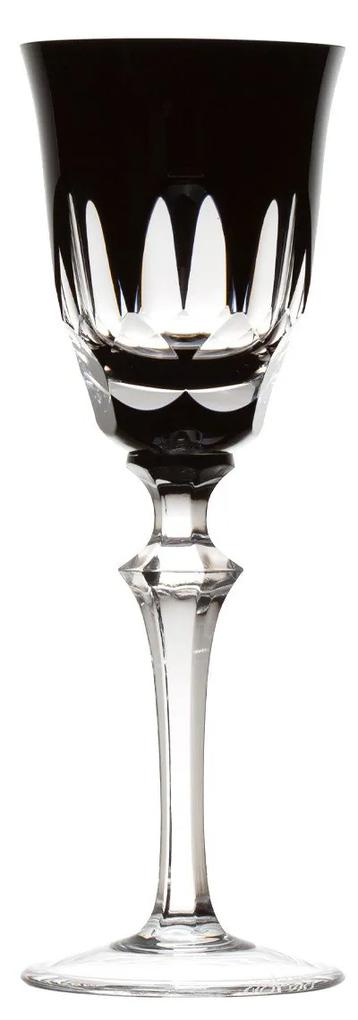 Taça de Cristal Lapidado Artesanal para Licor - 55 - Preto  55 - Preto