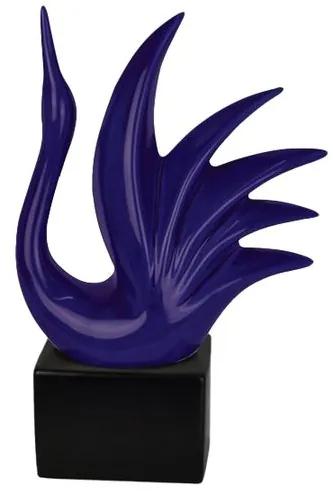 Escultura Cisne Pequeno Azul - NT 44696
