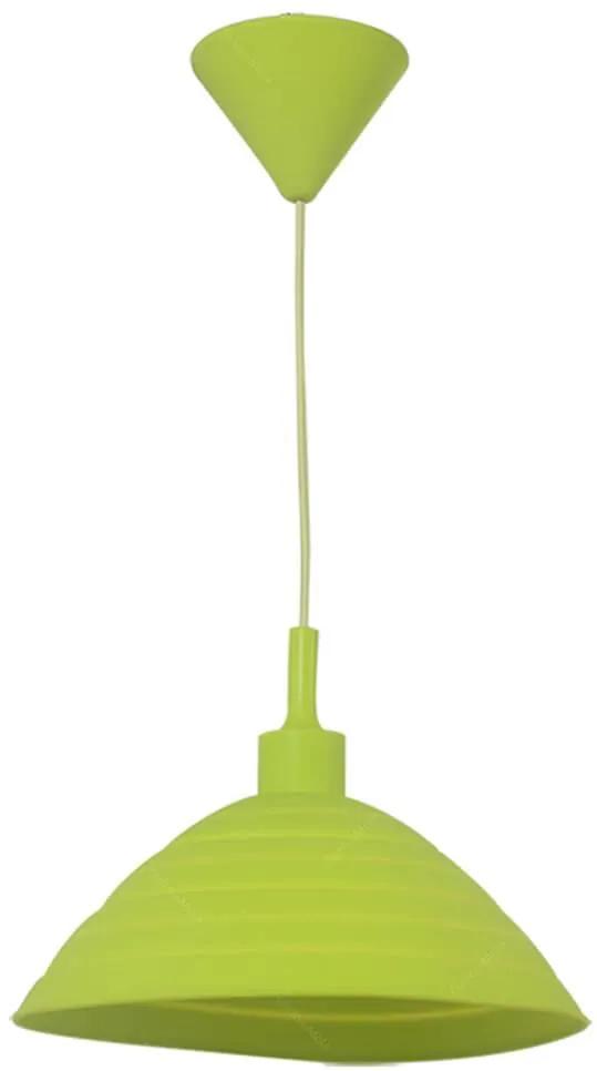 Luminária de Teto Round Shape Verde em Silicone - Urban - 24x15 cm