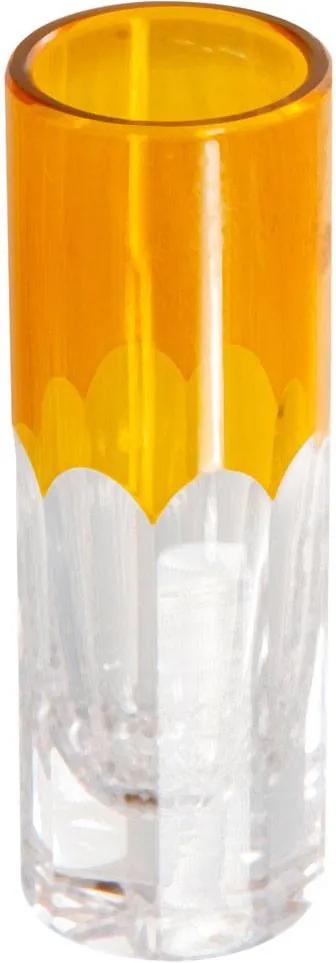 Copo de Cristal para Vodka 60ml Amarelo Lodz