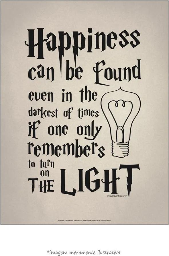 Poster Happiness Can Be Found - Harry Potter E O Prisioneiro De Azkaba... (20x25cm, Apenas Impressão)