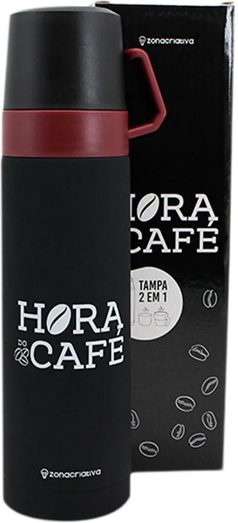 Garrafa Térmica 500 ml com Caneca Hora do Café FBA