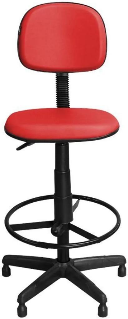 Cadeira Pethiflex CSX-02 Giratória Couro Vermelho