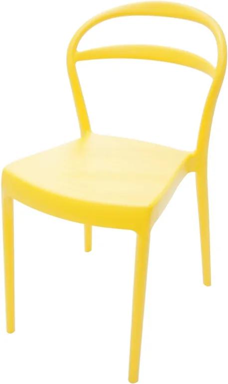 Cadeira Sissi Encosto Vazado Amarelo - Tramontina