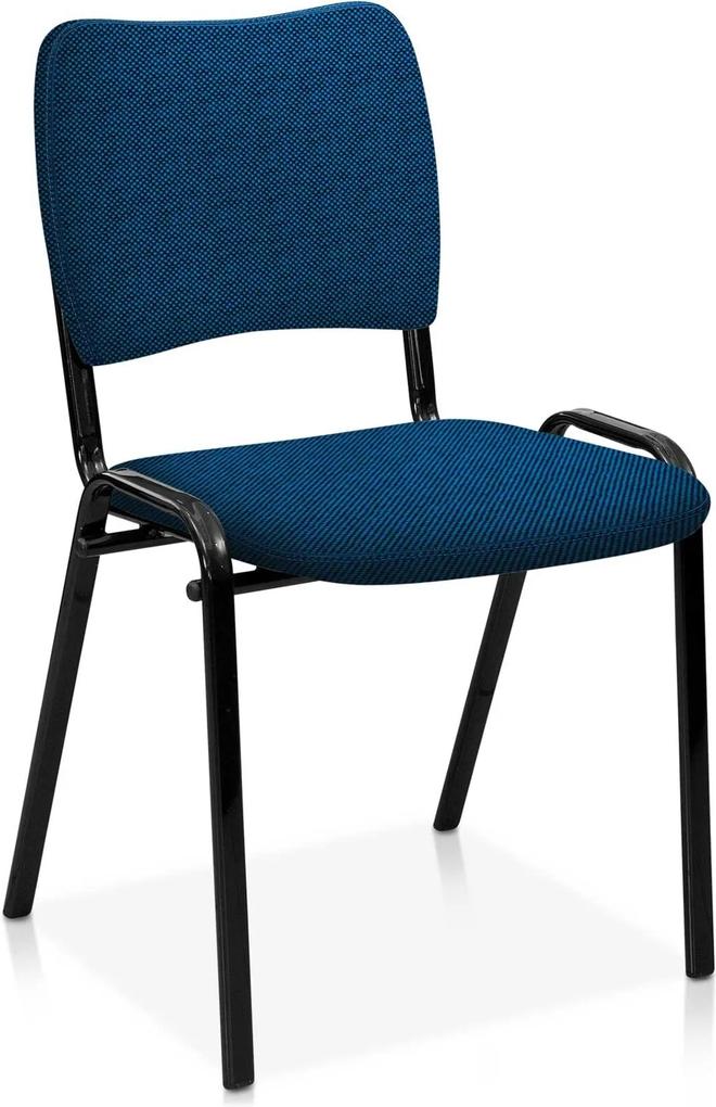 Cadeira fixa Estofada Atena S/ Braços Az Azul