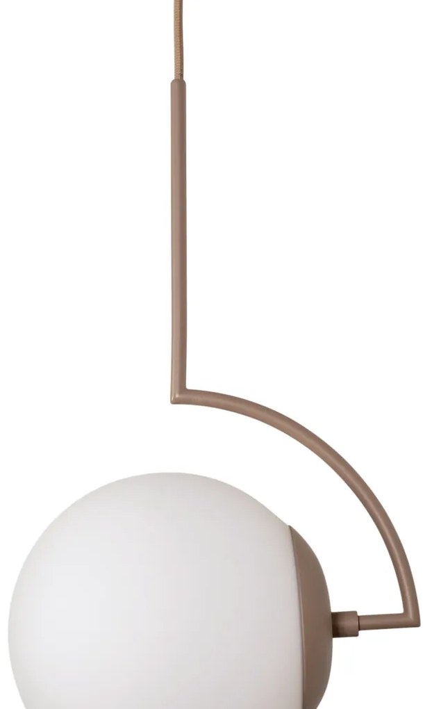Pendente Allen 20X25,6X42,8Cm 1Xe27 Mini Bulbo G45 Alumínio E Globo Ø2... (TT-M Titânio Metálico, TRANSPARENTE)