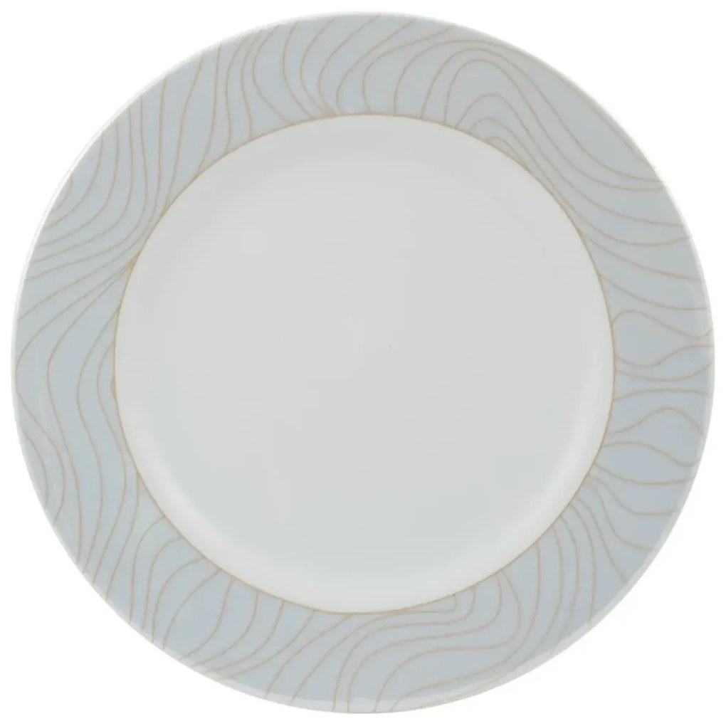 Prato Raso 27Cm Porcelana Schmidt - Dec. Golden Oak 2387