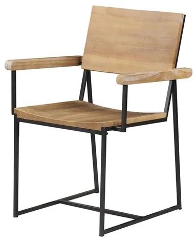 Cadeira York Com Braco DriftWood Base Grafite 83cm - 53837 Sun House