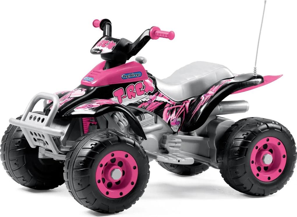 Quadriciclo Corral T-Rex New Pink 12V Peg Pérego