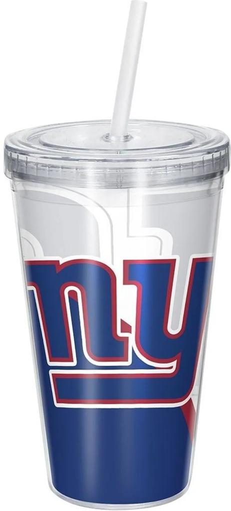 Copo Com Canudo Luxo NFL New York Giants